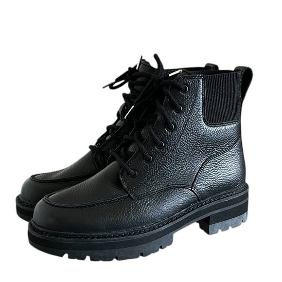 Clarks NEW Orianna Leather Boots in Black Size 7 - Picture 1 of 12